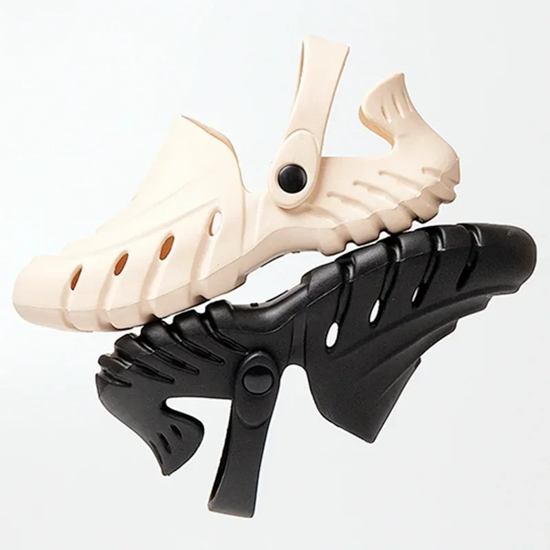 

Fashion Openwork Hole Slippers Women 2025 Summer Comfort Hole Sandals for Girls Outdoor Flat Sandals Breathable Beach Flip-flops