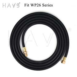 3,8 m WIG-Schweiß brenner der Serie wp26 gas elektrisch integrierter Gummis ch lauch kabel m16 * 1,5mm Stecker