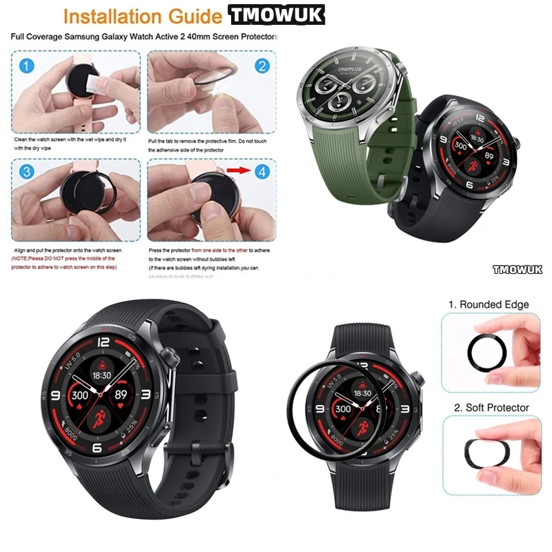 

For OnePlus Watch 3 Watch3 9H Hardness Film - Scratch Resistant, Non-Glass Material For Daily Use