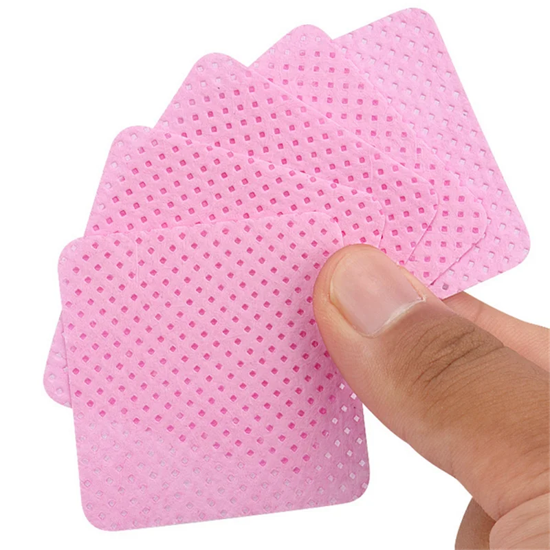 20/50/100/300/1000pcs Lint-ฟรีผ้าเช็ดทําความสะอาดเล็บเจลทําความสะอาดเนื้อเยื่อเล็บ Remover Pads สําหรับเล็บความงามทําความสะอาดเครื่องมือ
