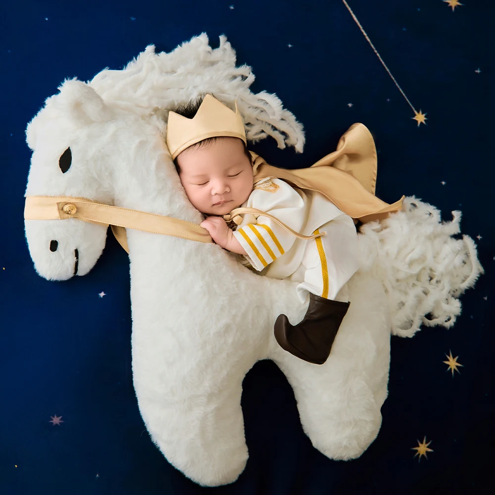 

Baby Princess Dress /Knight Prince Costumes Professional Newborn Photography Props Unicorn Posing Doll Studio Photoshoot Outfit