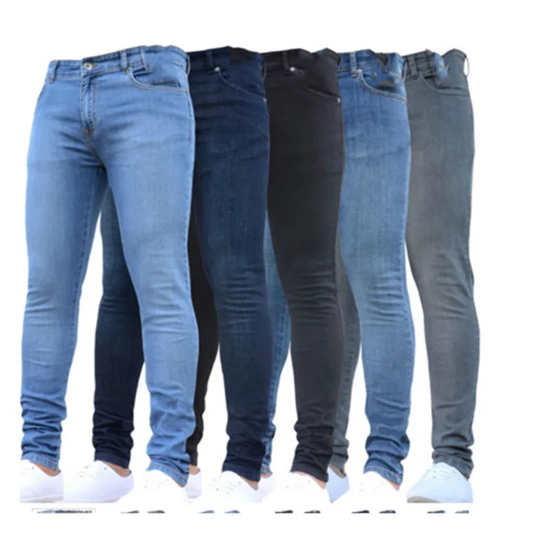 

Men's Jeans Trousers Fashion European and American Urban Tight Mid-waist Travel, Office, Daily Jeans