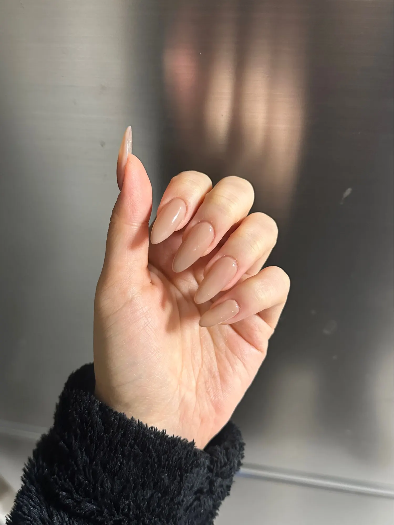 Luxury False Nail Tips Soft Gel Fingertip Semi-matte Capsules Almond French Coffin Full Cover Artificial Fake Nails Extension photo review