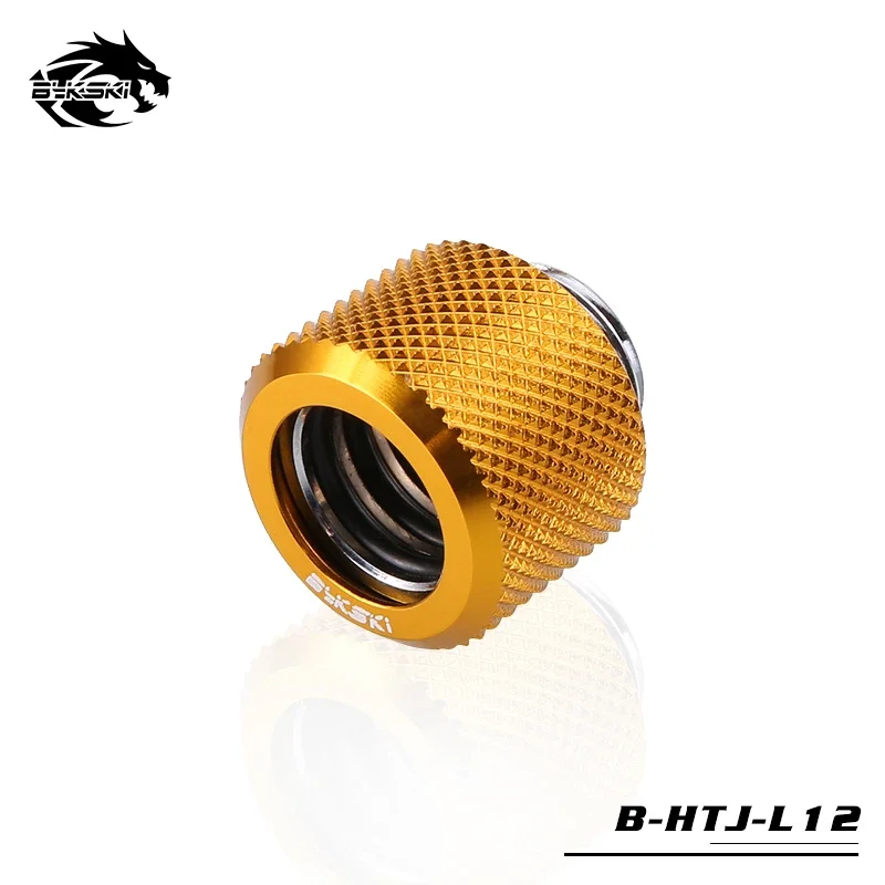 BYKSKI OD12mm Hard Tube Fitting / Hand Compression Fitting G1/4'' Threading Accesspries Fitting use for 8/12mm 10/12mm Hard Tube