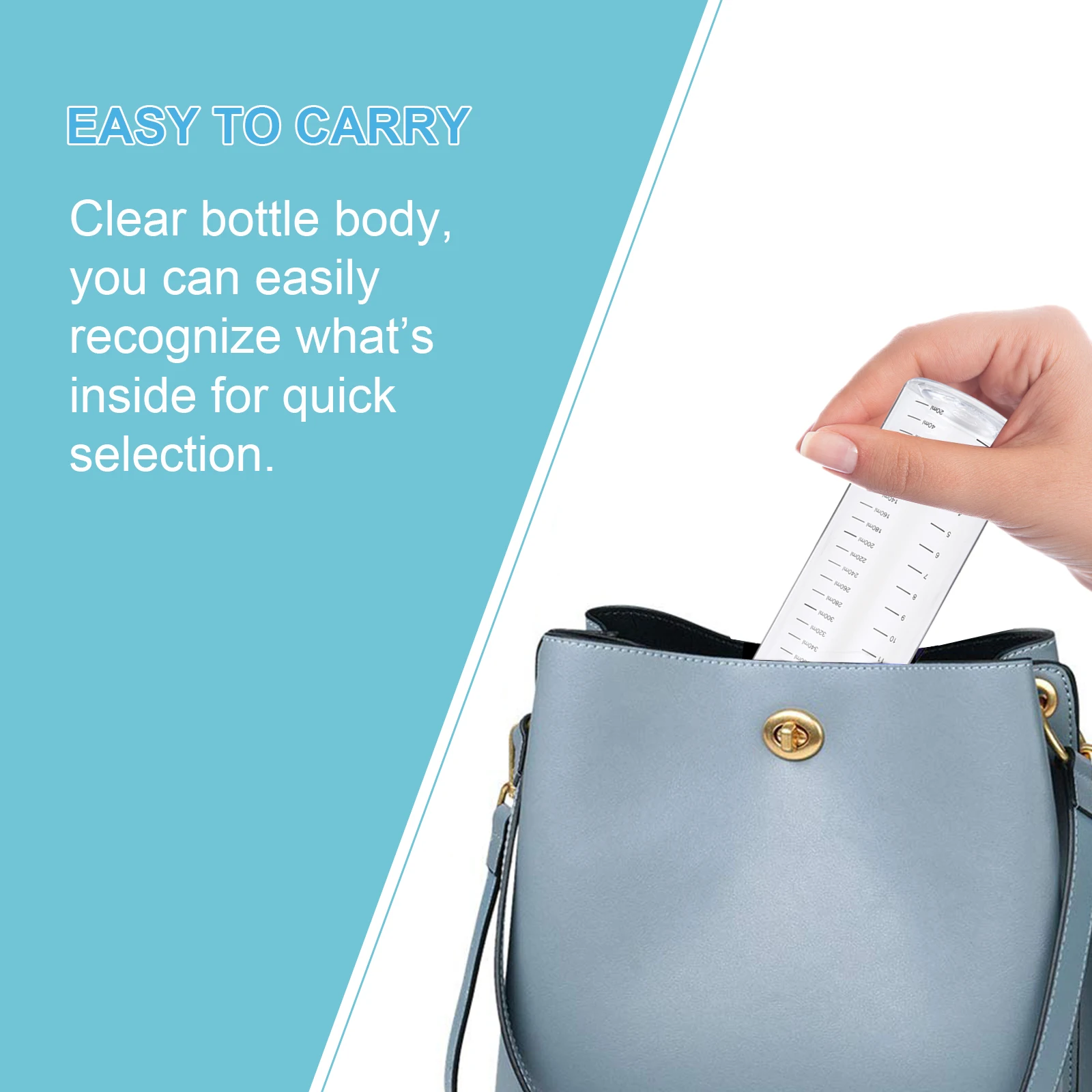 

Paint Squeeze Bottle Extruded Transparent Bottles Plastic Salon Hair Measuring Tool