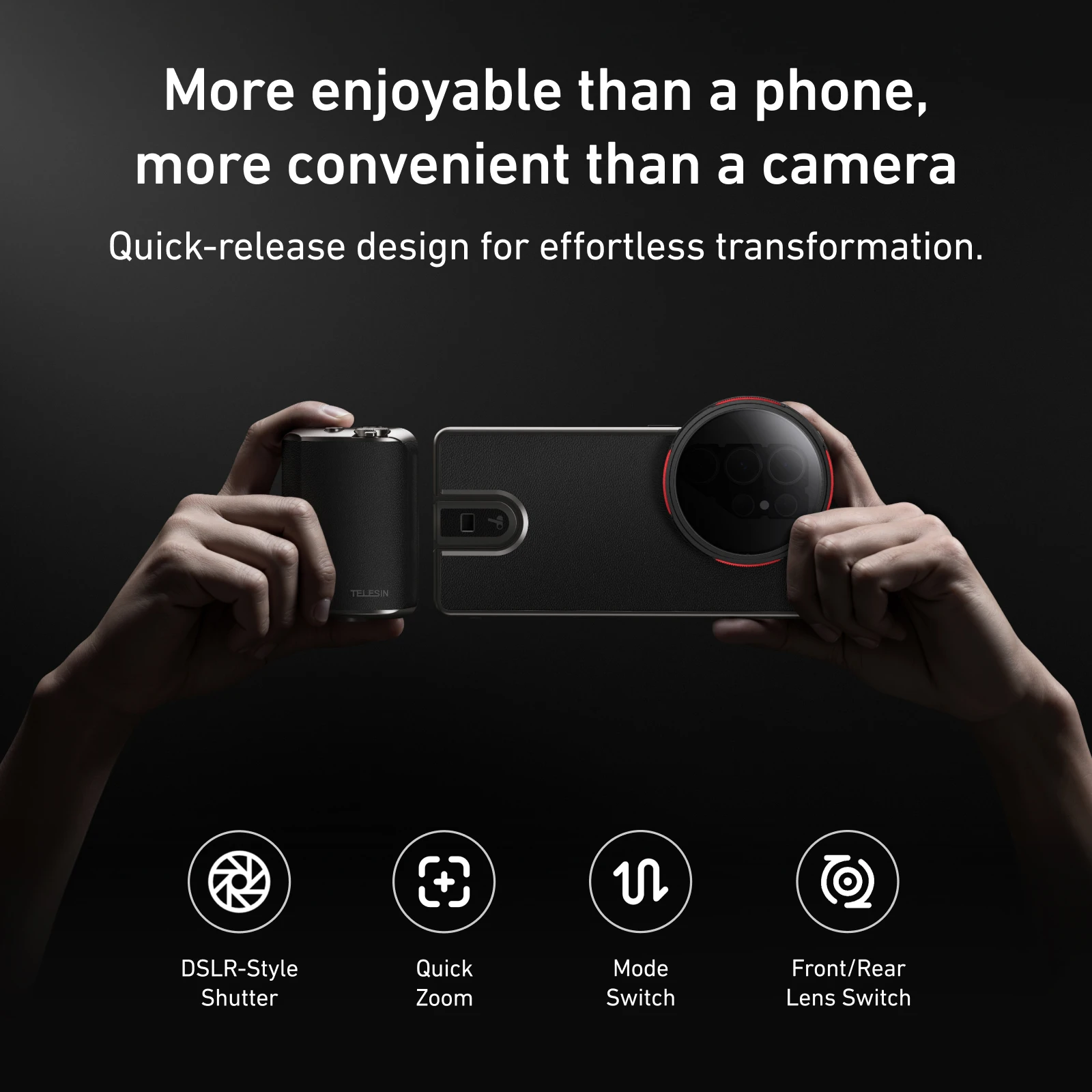 TELESIN ماستر اطلاق النار أطقم مع جراب هاتف مقبض بعيد قبضة تصفية 67 مللي متر تصفية محول حلقة لسامسونج غالاكسي S25 الترا