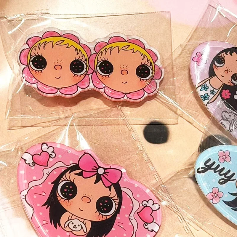 Kawaii Cartoon Yuyu Bangs Hairpin Cute Anime Acrylic Bow Duckbill Hair Clip Student Sweet Headwear Hair Accessory Festival Gift