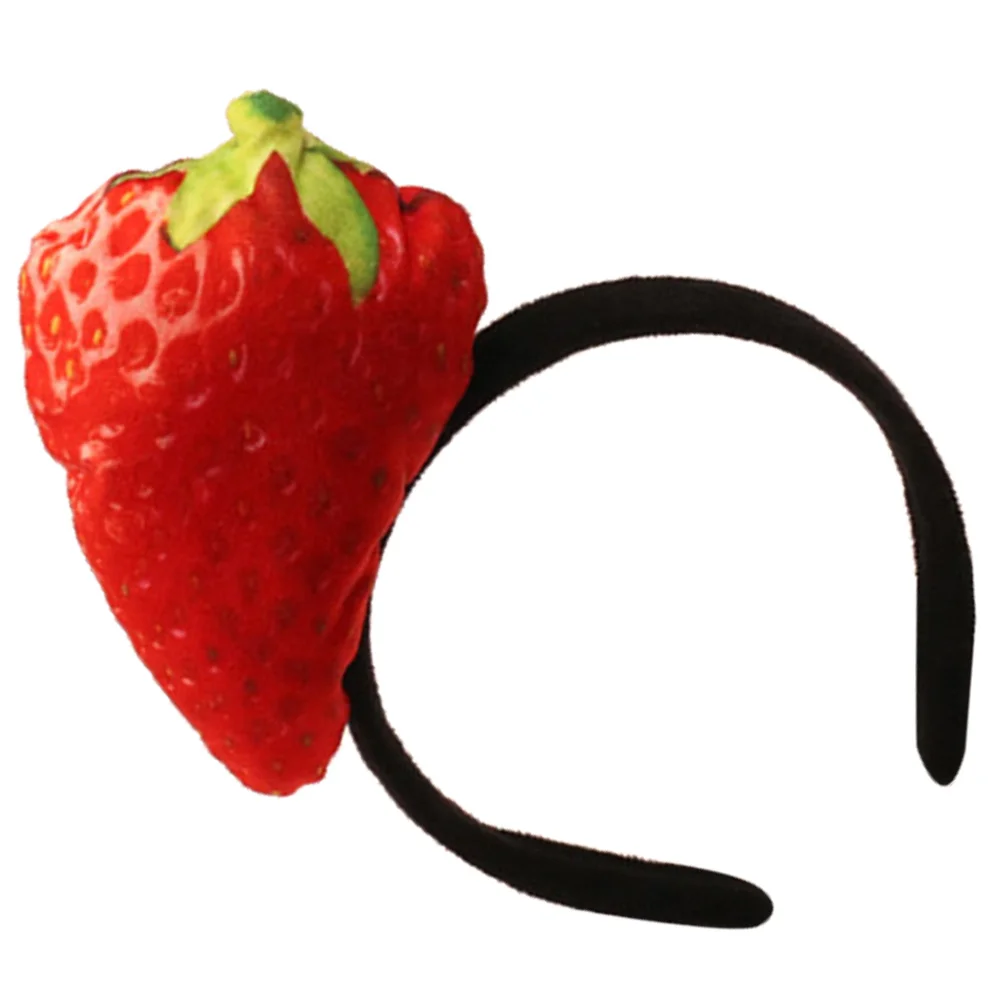 

Strawberry Headband Spa Hairband Funny Clean Skin Care Headbands Cloth Face Wash Facial for Washing Child