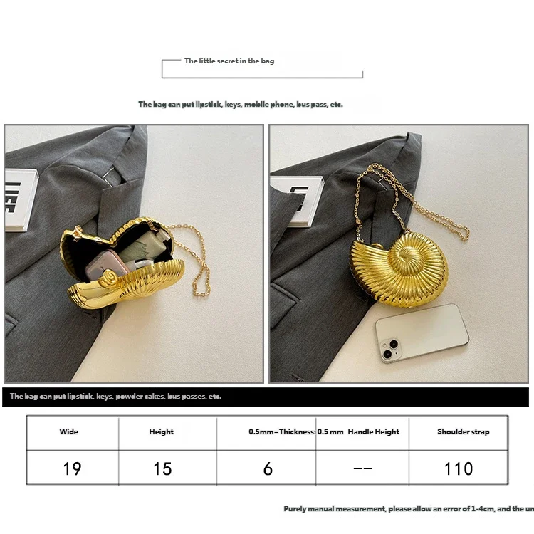 Damen-Schultertaschen 2026 Neue Muschel-Umhängetasche Hochwertige Acryl-Luxus-Bankettasche für Frauen – Detail 8