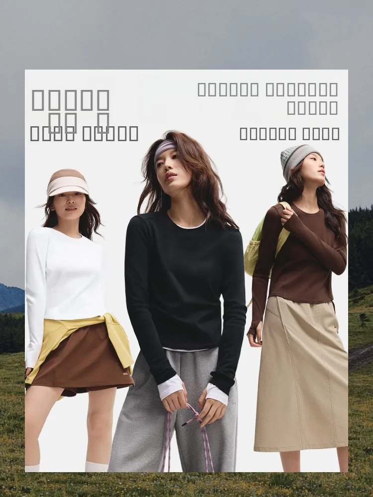 

Slim Fit Long Sve round Ne T-irt Women's Base Layer irt White Casual Sle Cotton Blend Stretch Fabric Autumn Top