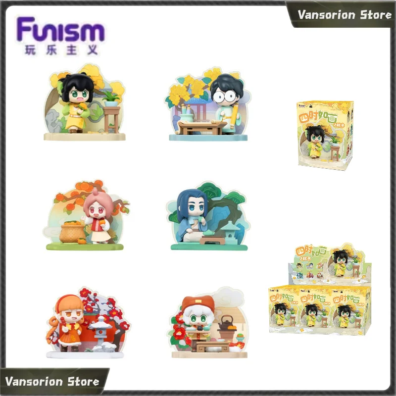 Funism Luo Xiao Hei Blind Box Figure Chinese Style Acrylic Stand Desktop Decoration Collectible Art Toy Ornament