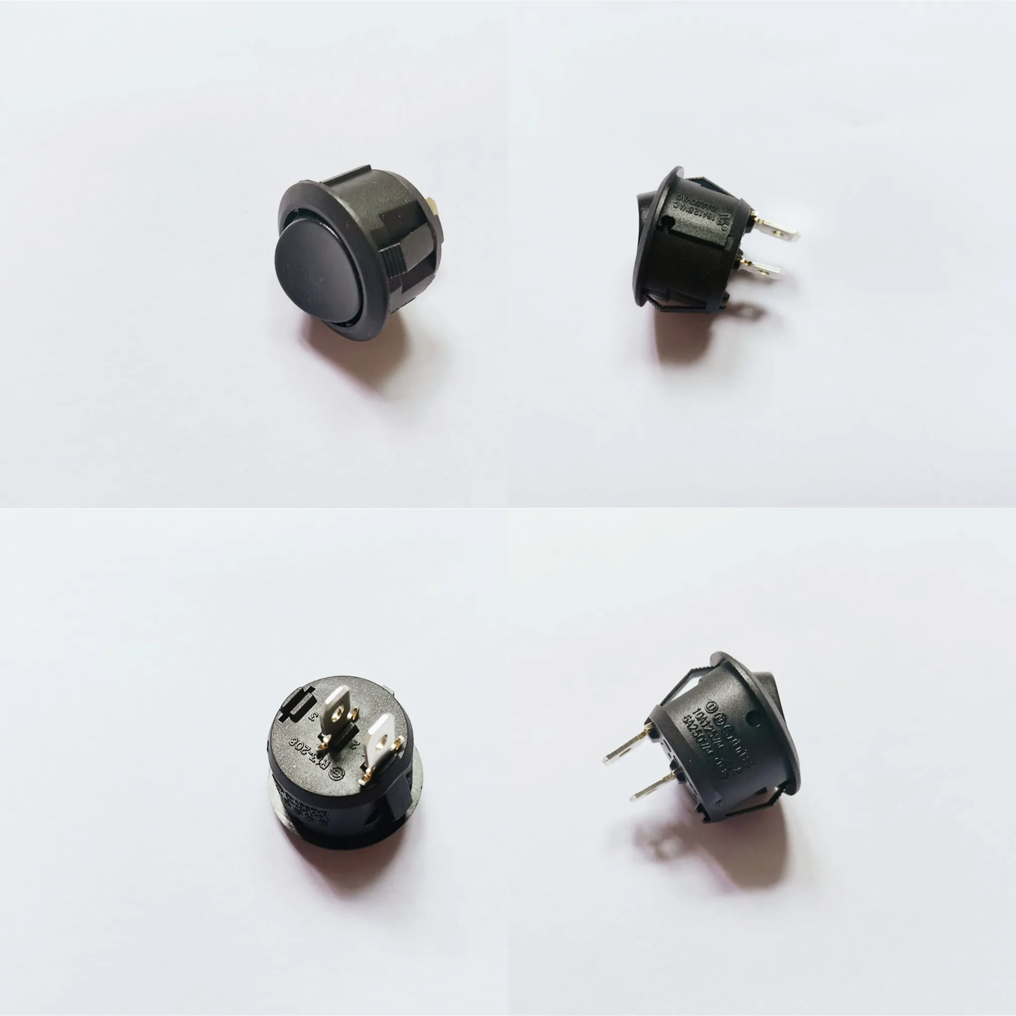 

Оригинальный новый 100% R13-208 круглый Кулисный переключатель 6A250V 2pin 2 зубчатая деформация кулисный переключатель