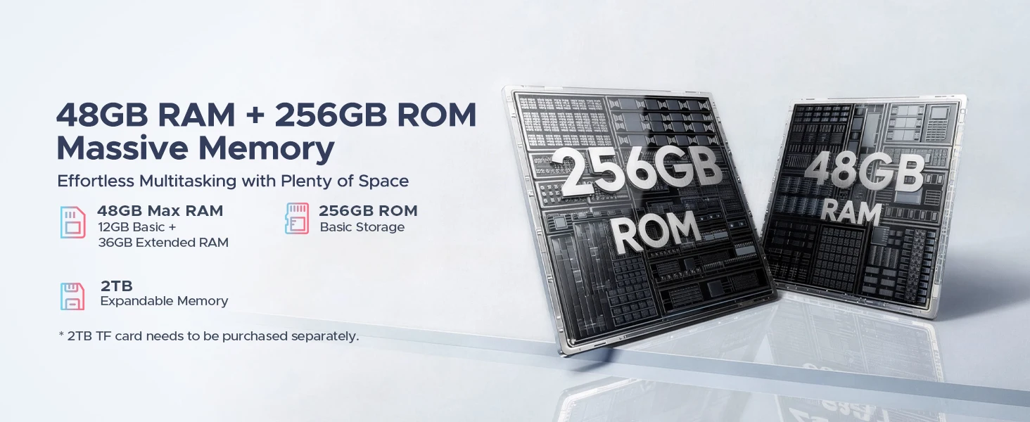 DOOGEE AORLYM P12 Pro Tablet 48GB+256GB Gemini AI 12" 2.4K 120Hz Display 12000mAh Large Battery UNISOC T7300 Widevine L1 4G Dual SIM Android 16 Smart Pad