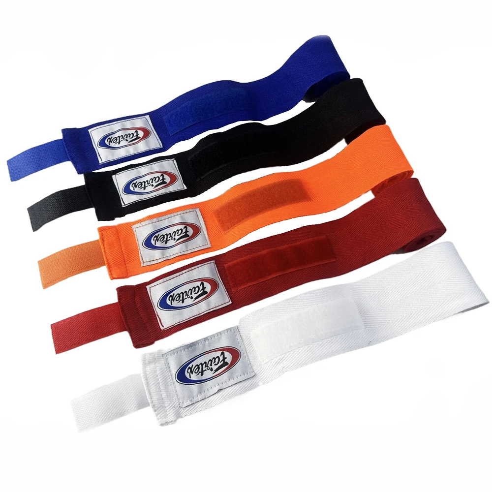 2PCS 1.75M/3M cotton Boxing Hand Wraps High Elasticity Sports Sanda Muay Thai Hand Wraps for Boxing bandage wrist protector