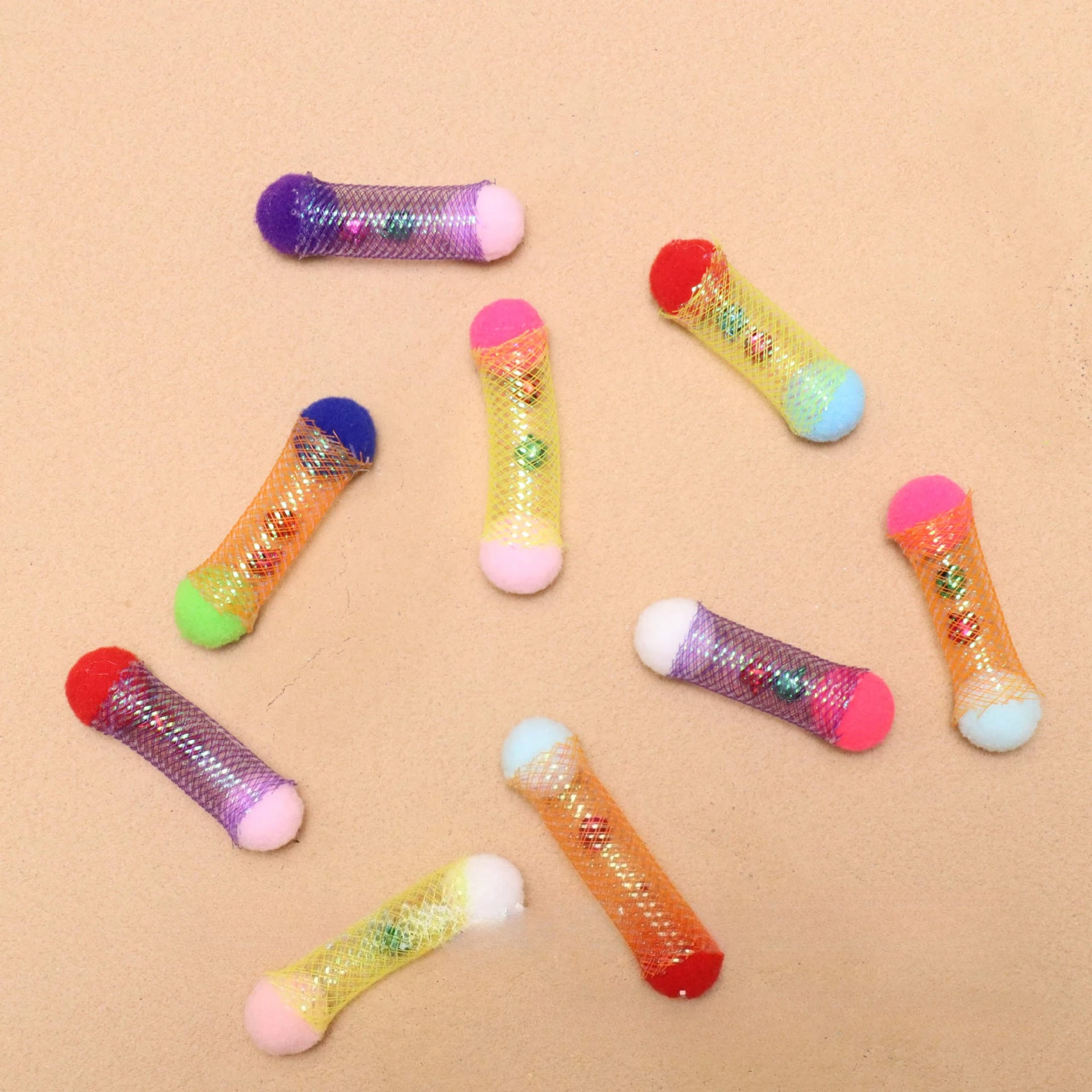 5/10PCS Simulated Mushroom Cat Toy Plush Ball Pet Interactive Kitten Toys