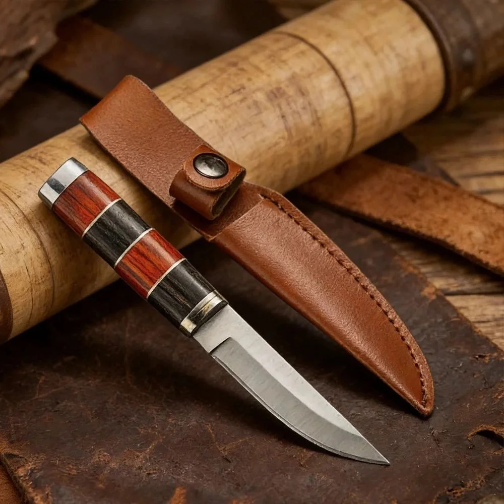 Stainless Steel Boning Knife Cleaver Meat Vegetable Kitchen Knives Solid Wood Splice Handle Butcher Knife Slicing Cooking Tools