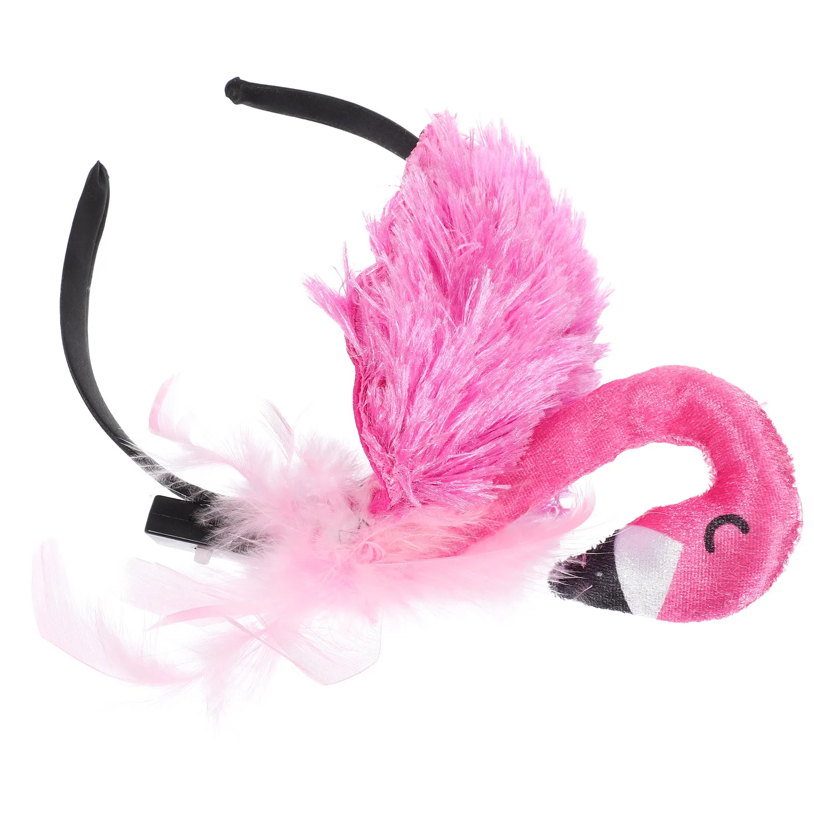 

Милая повязка на голову с фламинго, легкий праздничный аксессуар для волос для вечеринок, летних пляжных мероприятий, Хэллоуина, косплея, в тропическом стиле