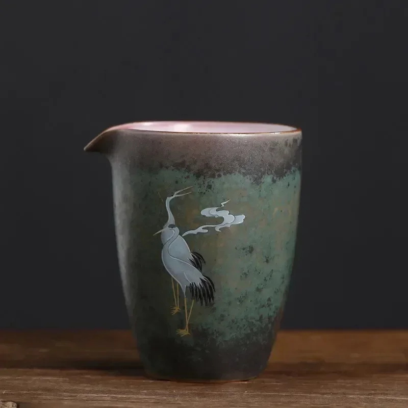 Horno Vintage Manual Huan Cai grúa Gong Dao Bei Gong de cerámica grande Bei-cha Qi uniforme taza Kung Fu accesorios de té infusores de té