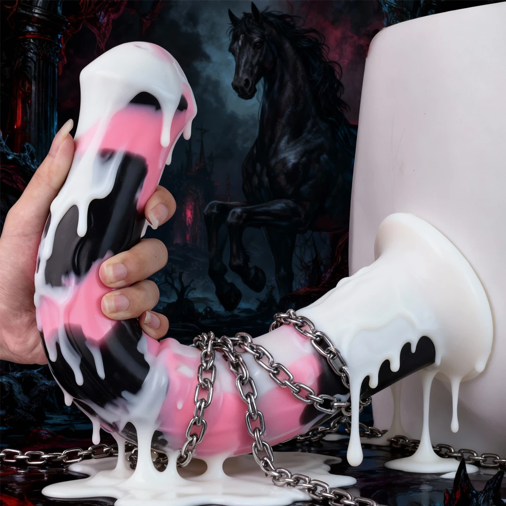 NNSX سوبر كبيرة الحجم الحصان دسار المكونات الشرج الطويلة مع كوب شفط قوي لينة المهبل الاستمناء الحيوان ديك الجنس لعب الكبار