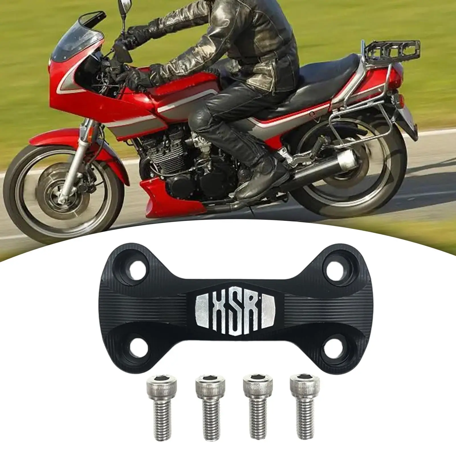 Handle Riser Clamp Center Cover with Screws Handlebar Cover for XSR155