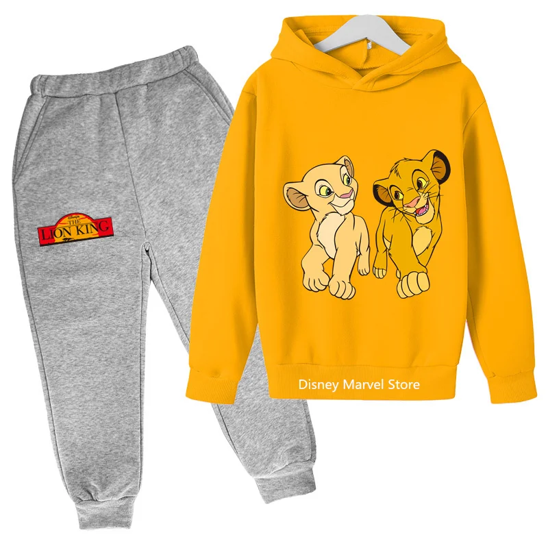 Kids Lion King Sweatshirt Animal Cartoon Graphic Hoodie And Hoodie Set Simba Boy Printed Hoodie Girl Top For Kids