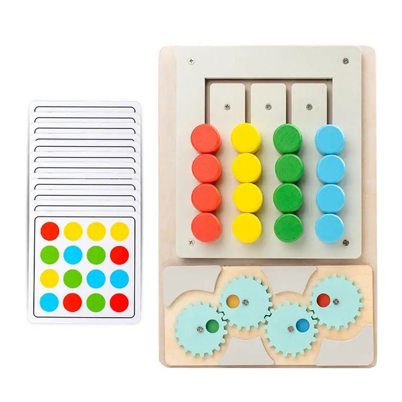 Enigma De Slide De Madeira Com 12 Cartas, Forma De Labirinto De Madeira, Jogo De Tabuleiro, Brinquedos Montessori, Deslizando, Labirinto, Deslizando, Montessori