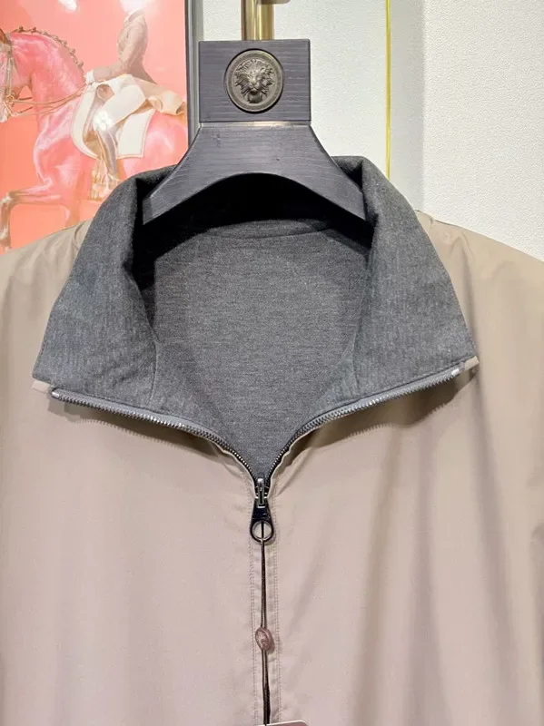 

LP stand-up collar simple old money style business casual double-sided jacket