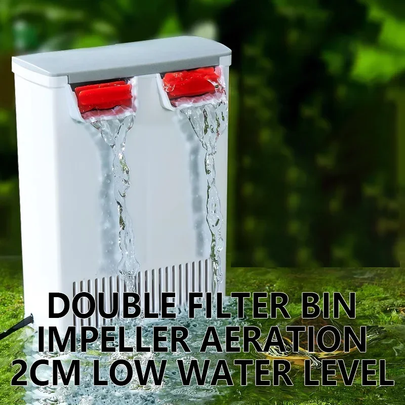 

Filtration/water Purification/feces Suction 3 In 1 Fish Tank Accessories Low Water Level Water Changer Waterfall Filter 5W