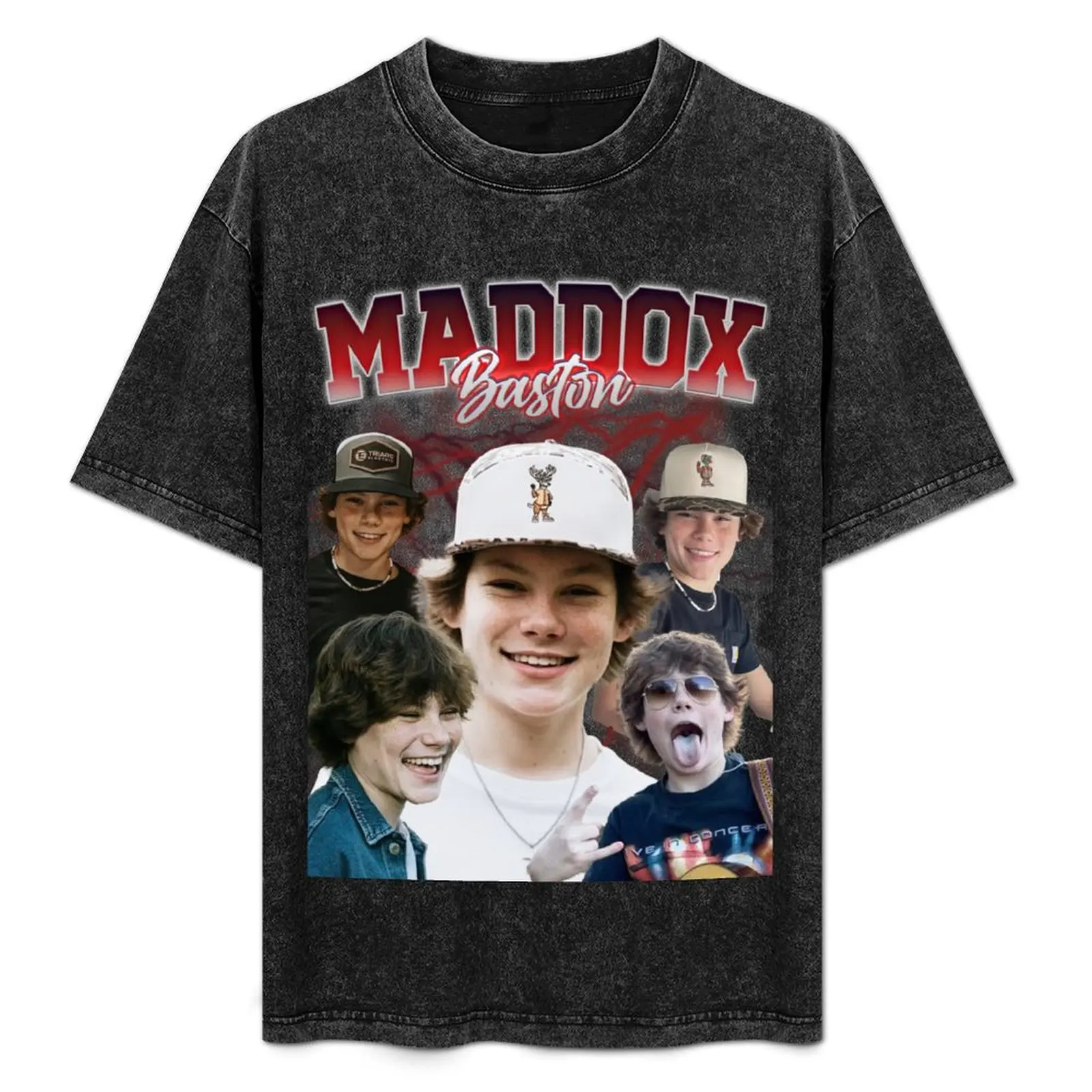 

Maddox Baston Retro Style T-Shirt Large Size Loose Casual Tee