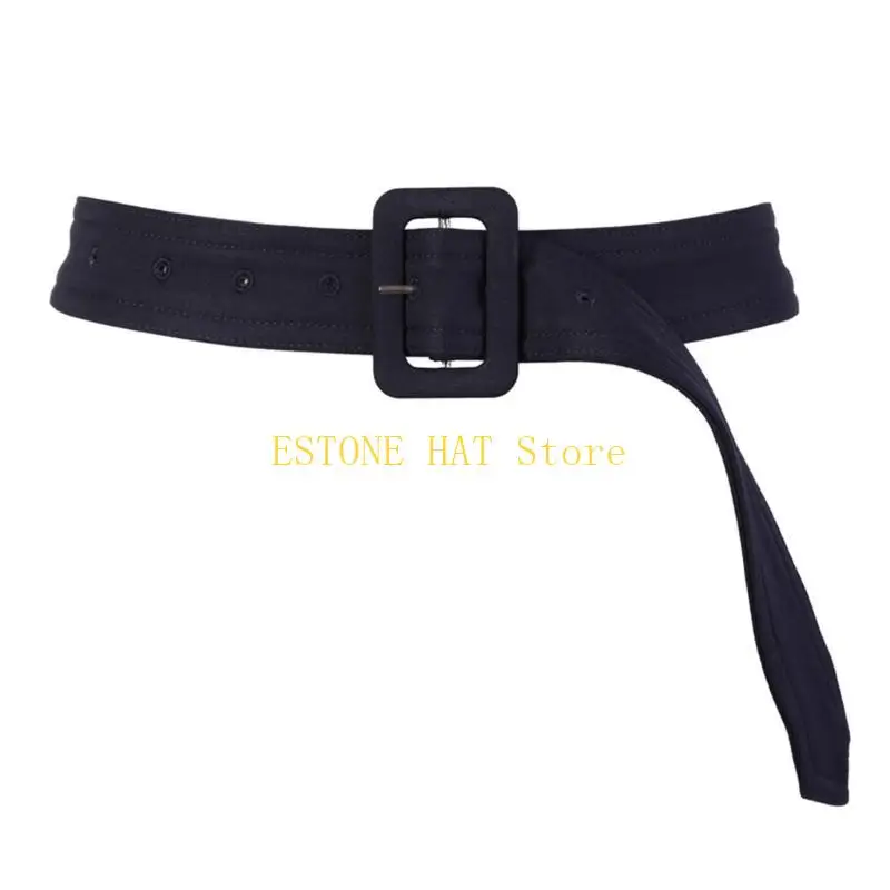 49MF Winter Coat Waist Belt, with Buckle Robe Belt Vintage Waist Belt Multiple Color