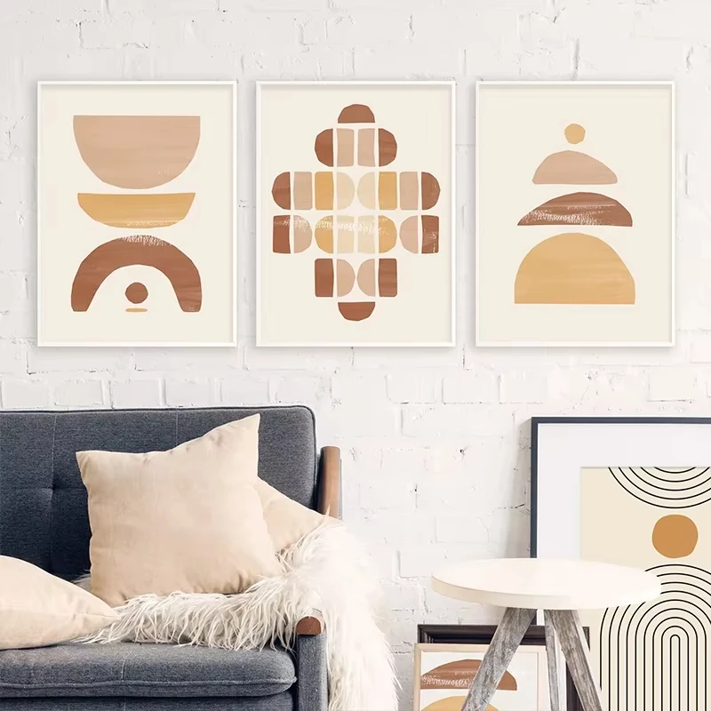 Bohemian Abstract Geometry Minimalist Wall Art Canvas Painting Nordic Posters and Prints Living Room Home Decoration Pictures