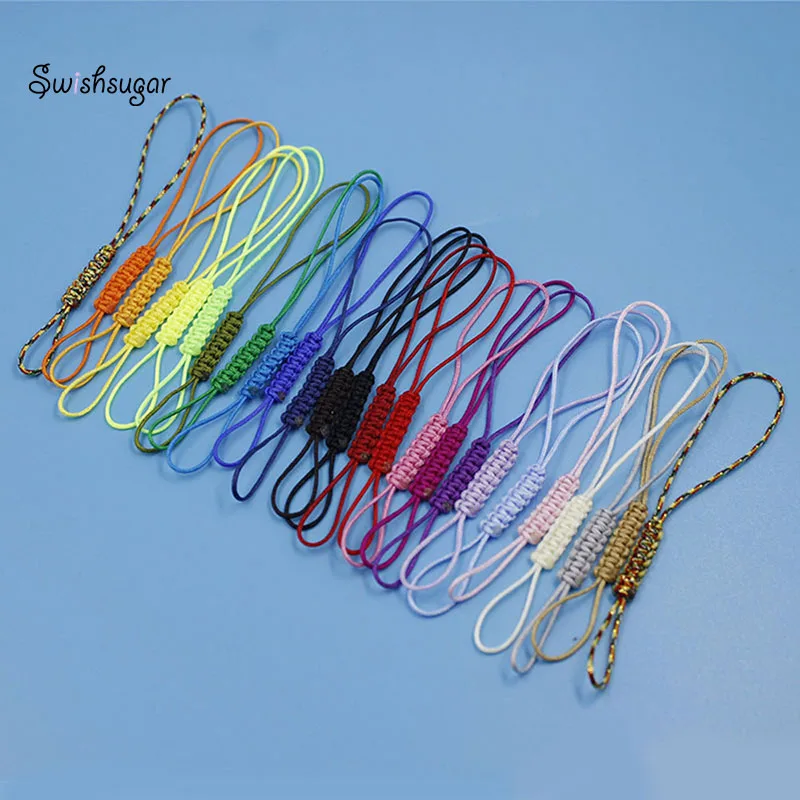 3pcs DIY Charm Pendant String Rope For Cup Bag Phone Keychain Strap Jewelry Craft Findings Hanging Cords 26 Colors Choice