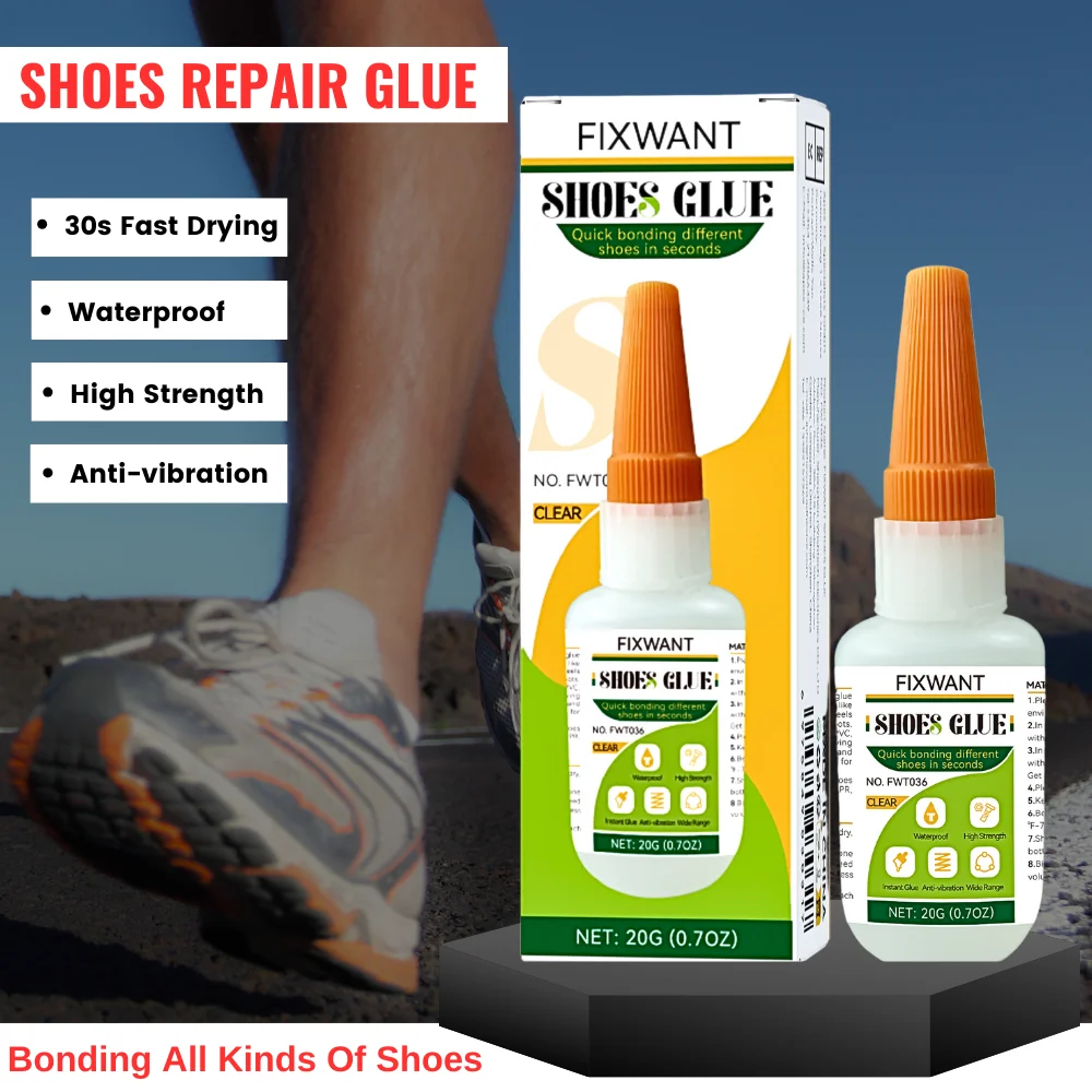 FIXWANT Instant Glue Strong Shoe-Repairing Adhesive Shoemaker Super Universal Waterproof Strong Professional Shoe Repair Glue