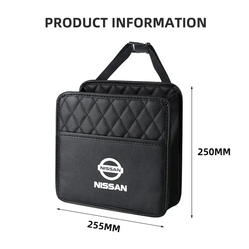 Car Back Seat Storage Bag Organizer Hanging Bag For Nissan J10 X-Trail Qashqai Juke Leaf Micra NOTE Patrol Gadgets Accessories