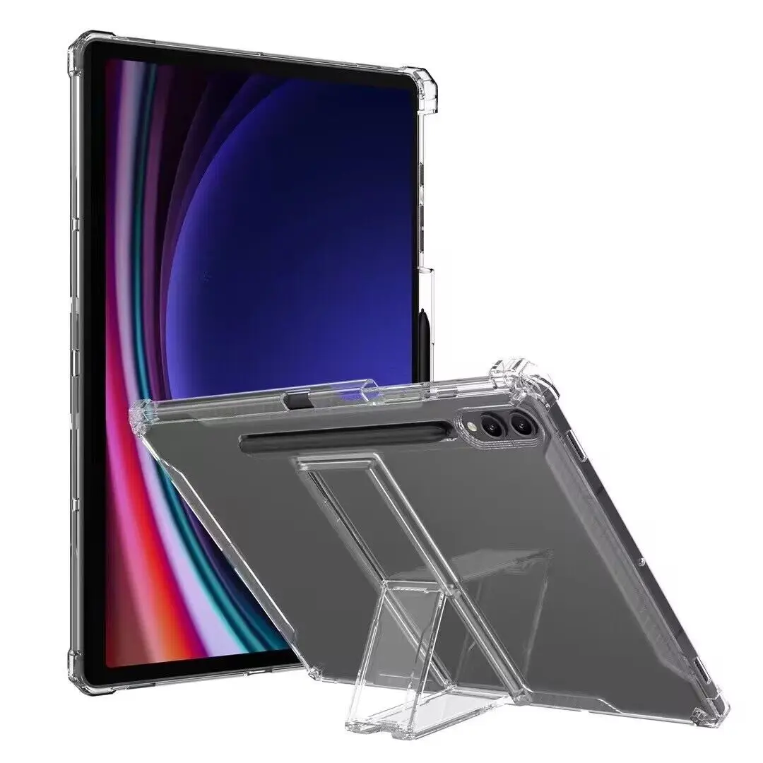 For Samsung Galaxy Tab S9 Ultra 14.6 A9 8.7 A8 10.5 X205 Case Transparent TPU Protection Shockproof Capa Fundas For S7 S8 Plus