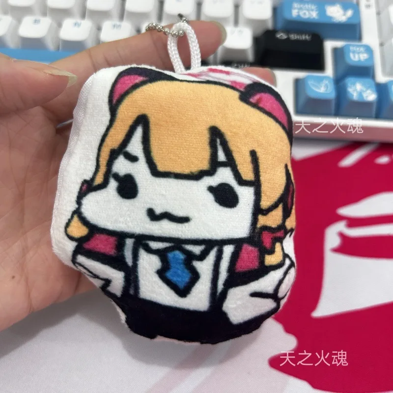 Hirai Momo alice aris tendou Shork Keychain Plush Toy with Voice Function Anime Character Accessories Cute Kawaii Gift