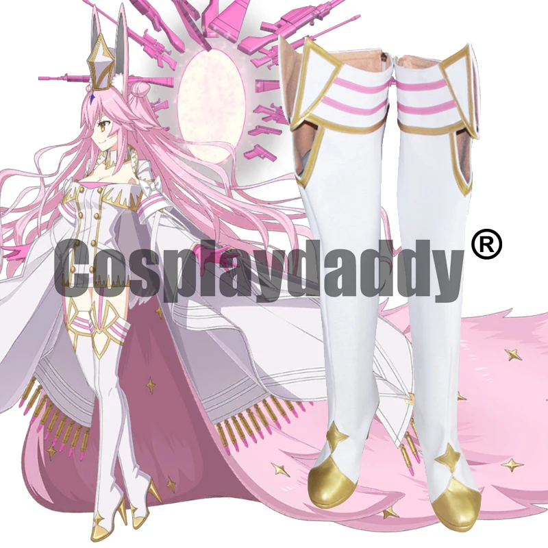 

Fate/Grand Order Assassin Koyanskaya of Light Ikusautsuwa-no-Oomikami Stage 3 Ver. Cosplay Shoes Heel Over the Knee Boots X002