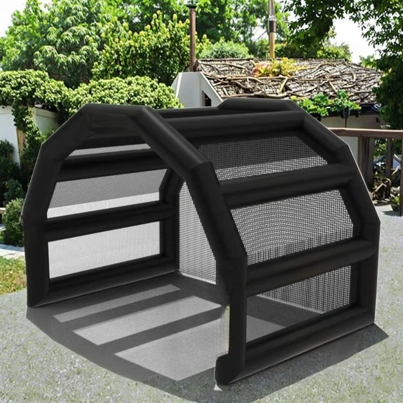 Airtight inflatable batting baseball cage, inflatable turtle tailgate for practice baseball practice