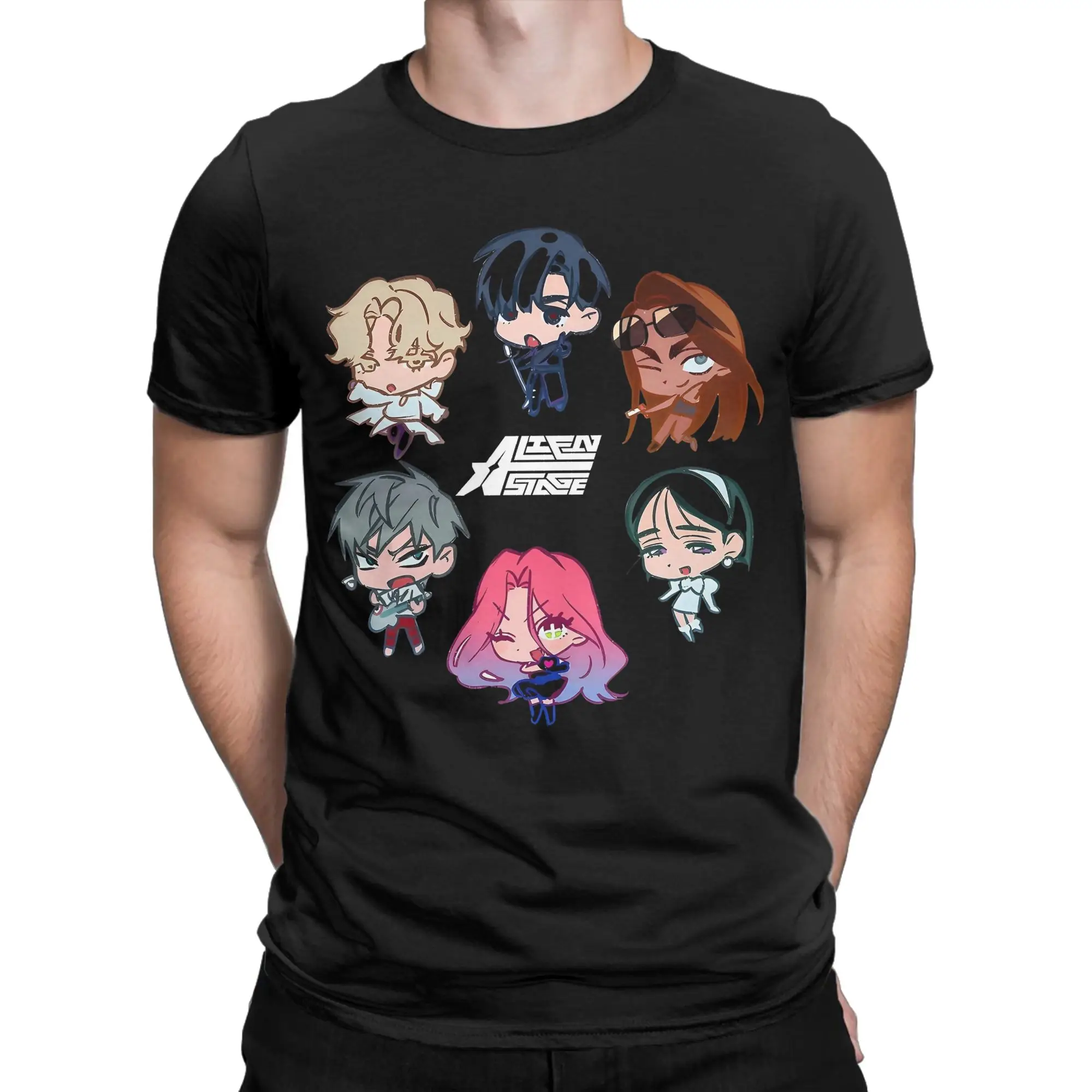 Alien Stage Men Women's T Shirt Mizi Sua Till Ivan Hyuna Luka Leisure Tee Shirt Short Sleeve T-Shirt Cotton 6XL Clothing