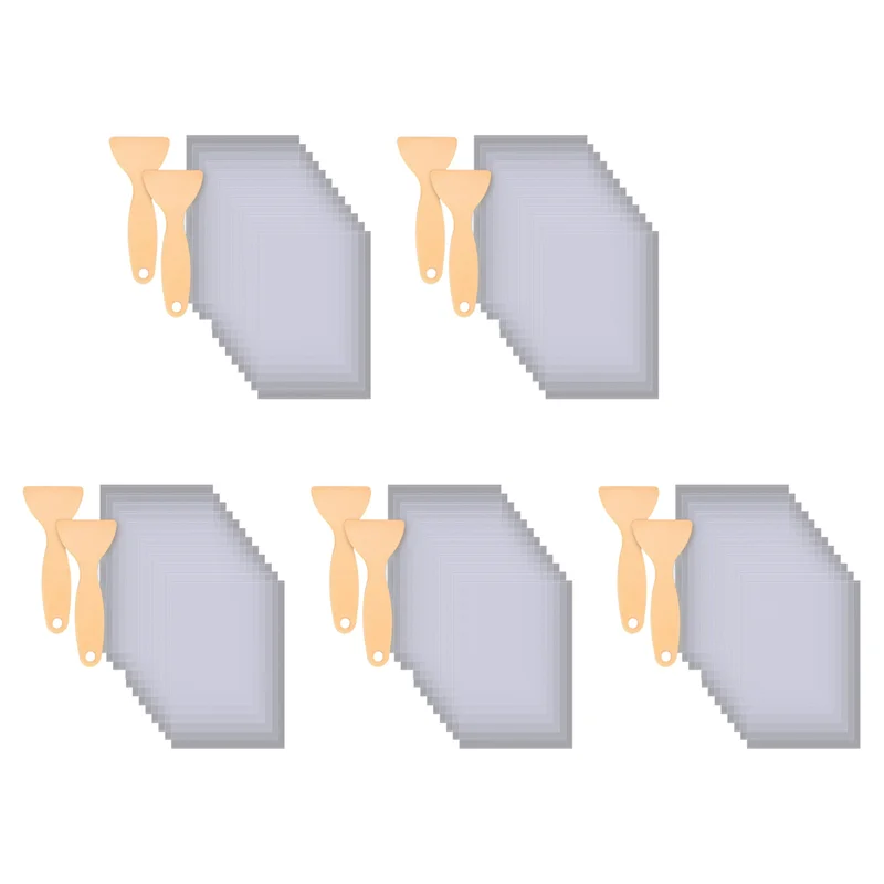 

ABT-60 шт. FEP-пленка 200X140X0,15 мм, толщина для УФ- 3D-принтеров, ЖК-смола SLA, с 2 сменными пластиковыми шпателями