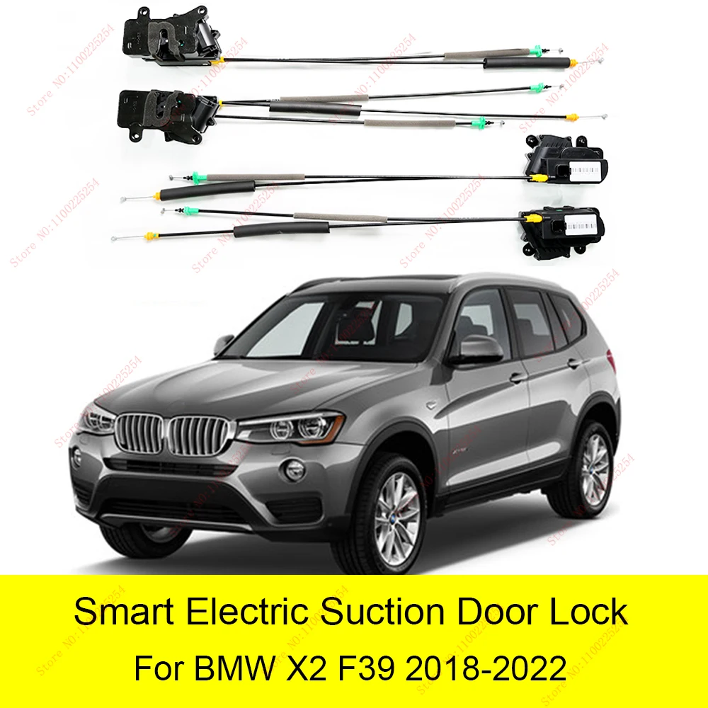 Smart Auto Electric Suction Door Lock for BMW X2 F39 2018-2022 Automatic Soft Close Door Super Silence Car Vehicle Door