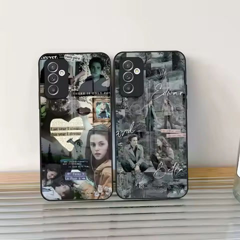 TV Twilight Isabella Edward Cullen Phone Case Glass For Samsung Galaxy S24 S25 S21 S22 S20 S23 Ultra Fe Plus A34 A54 A24 A16 A52