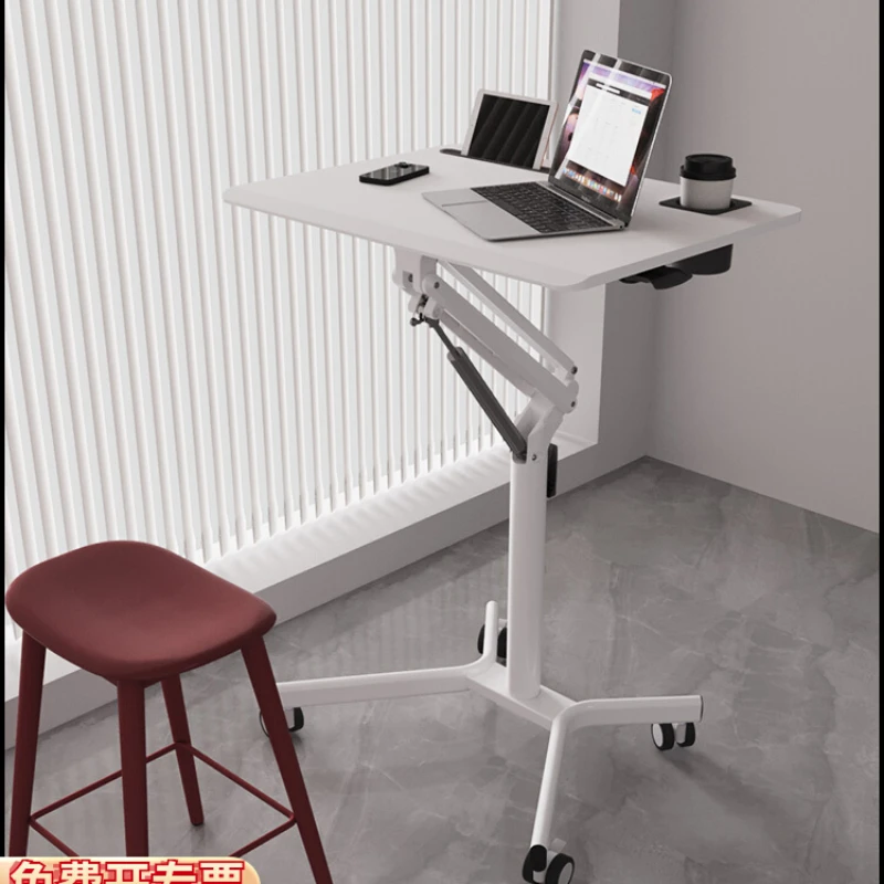 Foldable lifting table, computer, office sofa, bedside table, movable home study desk, speech desk