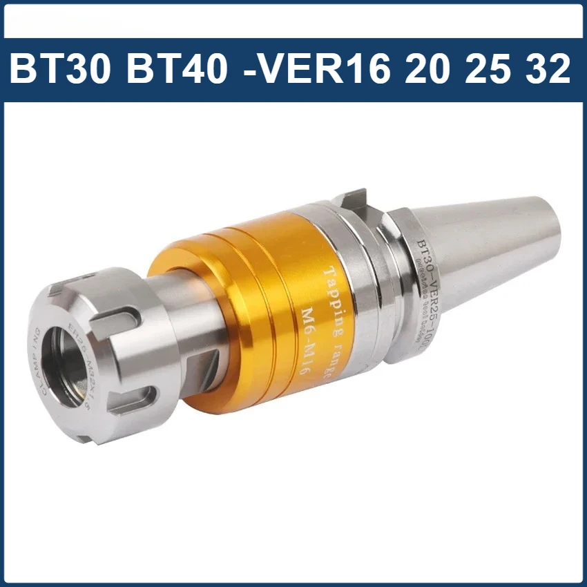 NEUES Gewindebohrfutter BT30 BT40 VER16 VER20 VER25 VER32-100L VER Mikroflexibles, schwimmendes Gewindebohrfutter mit Kompensation