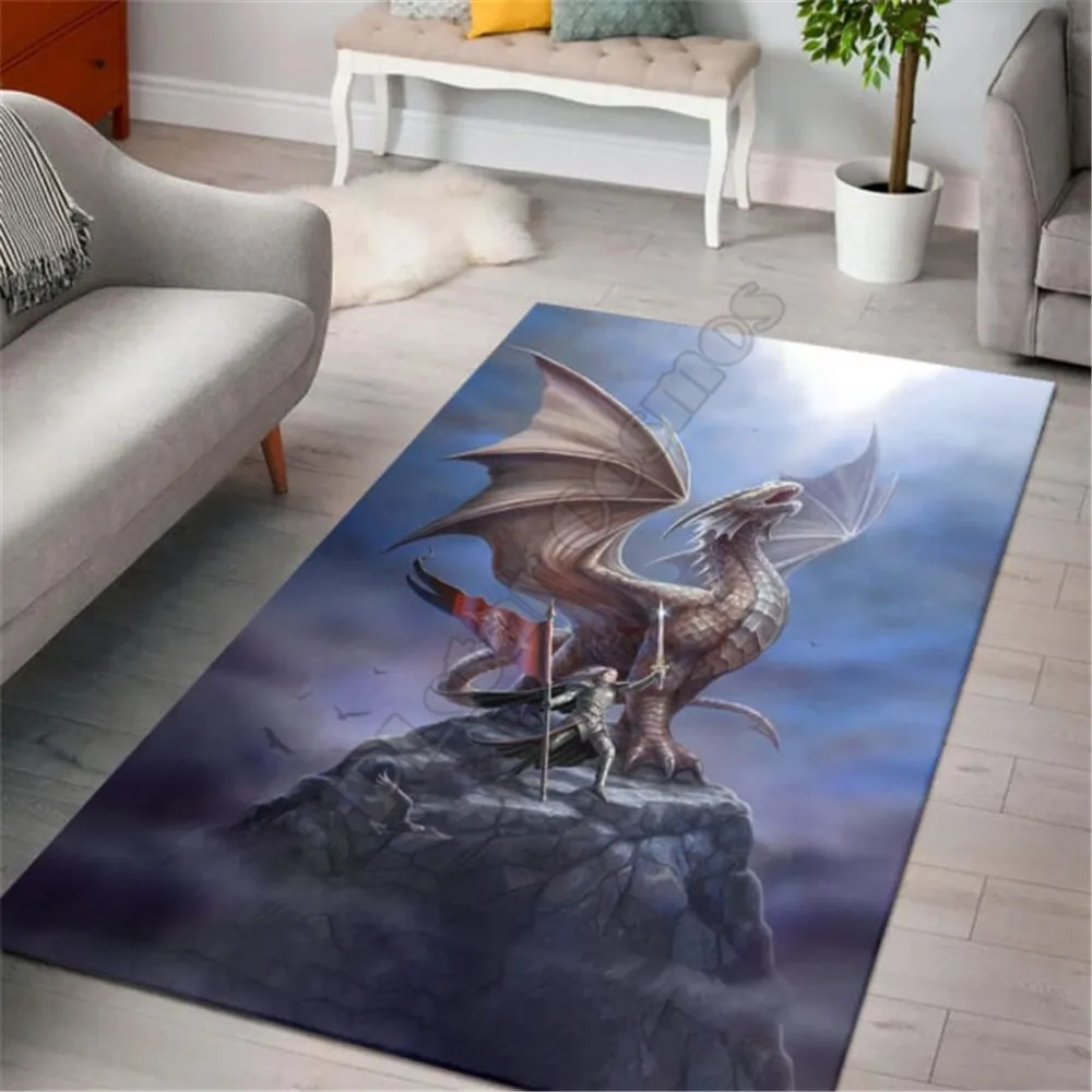 

Dragon Lover Rectangle Rug 3D All Over Printed Rugs Mat Rugs Anti-slip Carpet Home Decoration 04