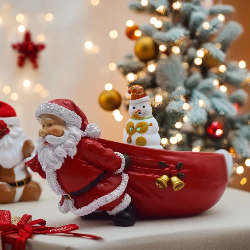 زينة تخزين سانتا كلوز، ترتيب مشهد تزيين نافذة غرفة المعيشة