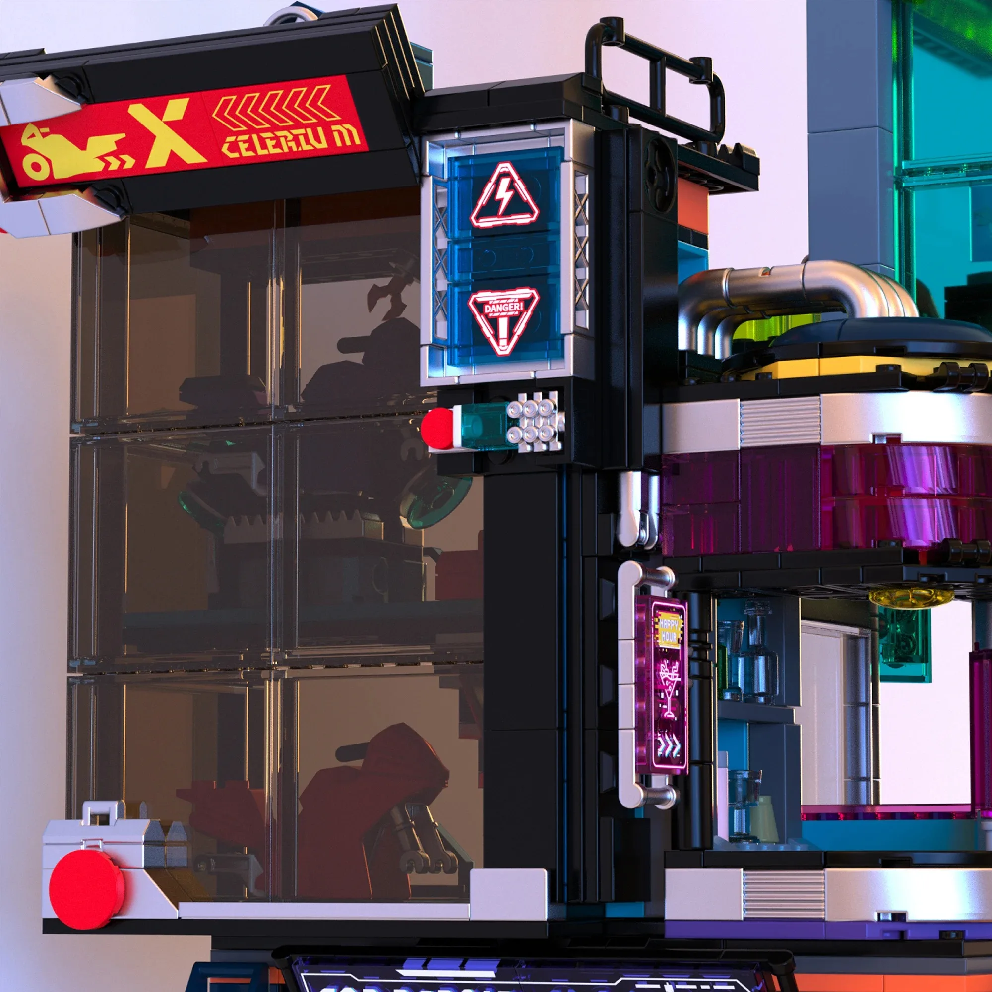 Set di edifici per case di riparazione informatica da 2098 pezzi, kit modello di assemblaggio di blocchi di costruzione modulari di architettura di appartamenti di città, regalo per adulti