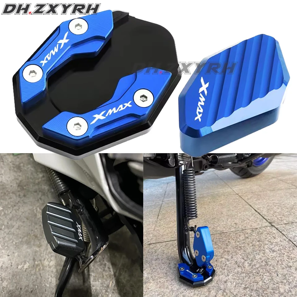 For YAMAHA XMAX300 R15 V3 V4 MT15 XMAX125 XMAX 300 250 125 R 15 MT 15 Accessories Side Stand Enlarge Plate Kickstand Extension