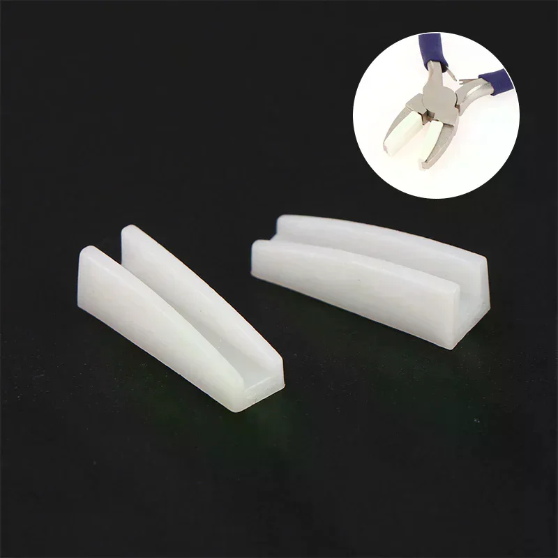 

2Pcs Nylon Jaw Pliers Replacement Head Flat Nose Pliers Head for Jewelry Making DIY Craft