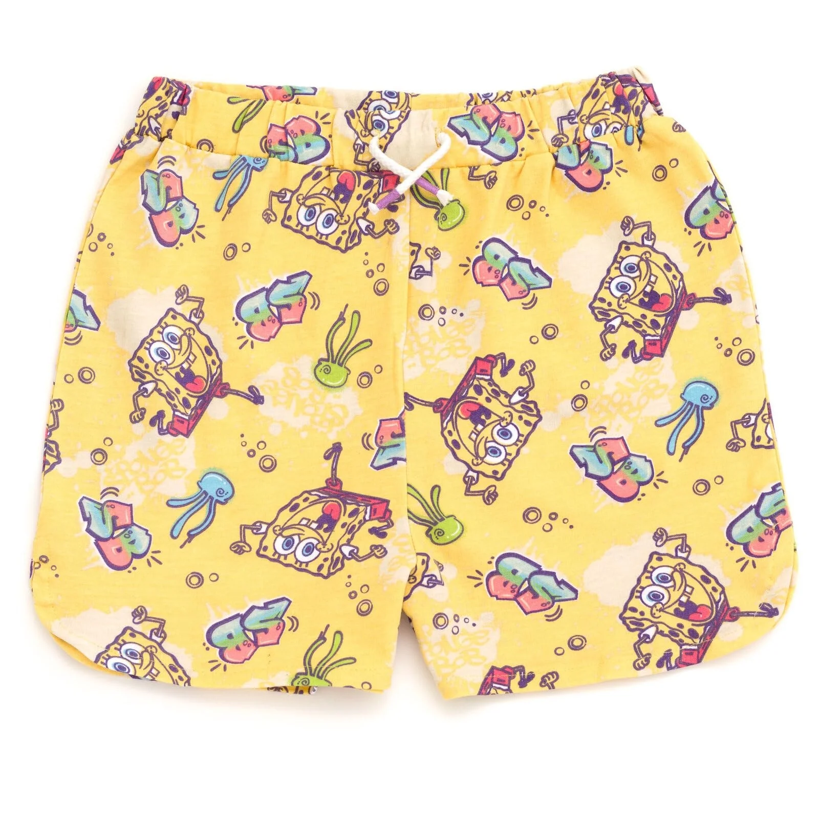 SpongeBob SquarePants Kids Swim Trunks SB Gradient Ocean Print Beach Shorts Family Matching